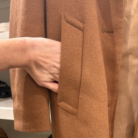 Abercrombie & Fitch Tan Wool Coat - Picture 4 of 4